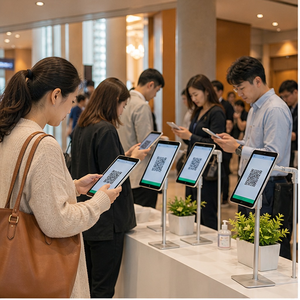 체크인 플랫폼 경품 신청 QR